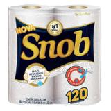 Papel toalha snob branco 12pct c/2 rolos 60fl - Santher