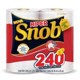 Papel toalha snob hiper branco 10pct c/2 rolos 120fl - Santher