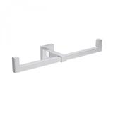 Papeleira Dupla Horizontal de Parede Quadratta Deca Cromado