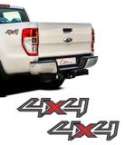 Par Adesivos Laterais 4x4 Ford Ranger 2013 14 15 16 Grafite - Sportinox