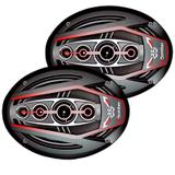 Par Alto Falantes Pentaxial Bomber Bicho Papão 6x9 Pol 350W RMS
