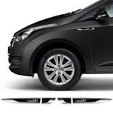 Par Aplique Lateral Hyundai Hb20 2013/2019 Emblema Resinado - Sportinox