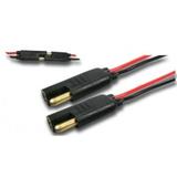 Par Conector Chicote 2 Vias Reforçado Fio 1mm Anti-erro - Permak