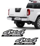 Par de Adesivos 4x4 Off Road Nissan Frontier Escovado 09/16 - Sportinox
