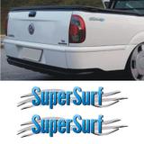 Par De Adesivos Super Surf Saveiro Parati Gol 03/08 Azul - Sportinox
