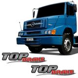 Par De Adesivos Top Brake Mercedes Benz Emblemas Resinados - Sportinox