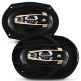Par de Alto Falantes Quadraxial Hurricane 6X9" QR-69 300W Rms 4 Ohms