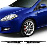 Par De Aplique Lateral Fiat Bravo 2011/2016 Emblema Resinado - Sportinox