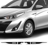 Par De Aplique Lateral Yaris Hatch/Sedan Emblema Resinado - Sportinox