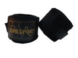 Par De Bandagem Atadura Elástica 3 Metros Muay Thai Boxe - Preto - One Sport