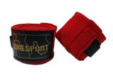 Par De Bandagem Atadura Elástica 3 Metros Muay Thai Boxe - Vermelho - One Sport