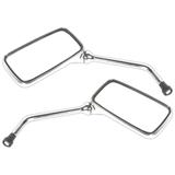 Par De Espelho Retrovisor Cromado Cbx 200 Strada Ee-105h Pro Tork
