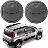 Par Difusor de Ar Uno Vivace 2010 a 2015 Fiorino 2013 a 2018 Central Cinza - Auto quality