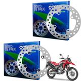 Par Disco Freio Dianteiro E Traseiro Xre 300 Xre300 Cobreq