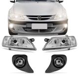Par Farol Celta 1999 a 2006 Foco Simples + Kit Farol de Milha Auxiliar Neblina - Prime