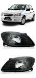 Par Farol Celta Prisma 2007 2008 2009 2010 2011 2012 Mascara Negra - Chevrolet