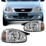 Par Farol Corsa Hatch Sedan Pick up Wagon Classic 94 a 10 Foco Simples - Prime