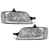 Par Farol Ducato Boxer Jumper 2005 2006 2007 2008 2009 2010 2011 2012 Máscara Cromada - Kit prime