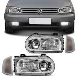 Par Farol Gol Parati G2 Bola 96 97 98 99 Saveiro G2 98 99 Duplo + Par Pisca Cristal Encaixe Cíbie - Prime