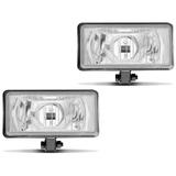 Par Farol Milha Retangular Universal 12V 55W Auxiliar Neblina Carro Moto Jipe - Fortluz