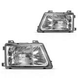 Par Farol Sprinter 1995 1996 1997 1998 1999 2000 2001 2002 Máscara Cromada Foco Duplo Milha - Kit prime