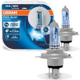 Par Lâmpada Osram Cool Blue Intense H4 Luz Super Branca Visual Xenon 4200K