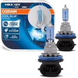 Par Lâmpada Osram Cool Blue Intense HB3 Luz Super Branca Visual Xenon 4200K