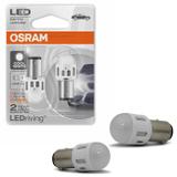 Par Lâmpada Osram LampLED P21/5W 2 Polos Trava Reta BAY15d Luz Branca 6000K