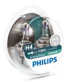 Par Lampada Philips H4 X-treme Vision Plus 130