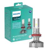 Par Lâmpada Philips Led Fog Ultinon H8/H11/H16 6200K 160%