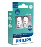 Par lampada philips led ultinon t10 6000k 12v w5w pingão