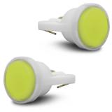 Par Lâmpadas LED COB T10 W5W Pingo 12V 0,30W Luz Branca Aplicação Farol Meia Luz Farolete - M.x.