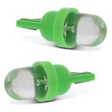 Par Lâmpadas LED T10 W5W Pingo 1 LED 12V para Farol Meia Luz Luz Verde - Mixcom
