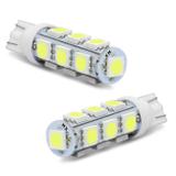 Par Lâmpadas LED T10 W5W Pingo 13 LEDs 12V 2,5W Luz Branca Aplicação Farol Meia Luz - Mixcom