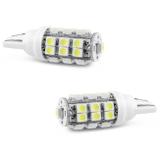Par Lâmpadas LED T10 W5W Pingo 25 LEDs 4W 12V Luz Branca Aplicação Farol Meia Luz - Mixcom