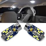 Par Lâmpadas LED T10 W5W Pingo 6000K Canbus 24 LEDs Branca Placa Teto Porta-Malas Luvas Lanterna - Shocklight