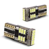 Par Lâmpadas LED T10 W5W Pingo Canbus 18 LEDs 12V 4W Luz Branca Aplicação Farol Meia Luz Farolete - Mixcom