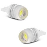 Par Lâmpadas LED T10 W5W Pingo High Power 1,5W 12V Luz Branca Aplicação Farol Meia Luz Farolete - M.x.