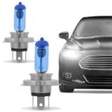 Par Lâmpadas Super Branca H4 8500K 12V 55W Efeito Xênon Aplicação Farol - Prime