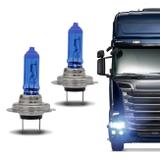 Par Lâmpadas Super Branca H7 8500K 70W 24V Efeito Xênon Aplicação Farol Caminhão - Tech one