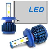 Par Lâmpadas Super LED 2D H4 6000K 12V e 24V 40W 8000LM Efeito Xênon Carro Moto Caminhão com Reator - Prime
