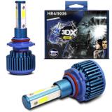 Par Lâmpadas Super LED 3D HB4 9006 8000K 40W 12V 6500LM Efeito Xênon Luz Branca Aplicação Farol - Pod1