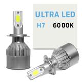Par Lâmpadas Ultra LED 2D H7 6000K 3800 Lúmens 12V 24V Efeito Xênon Carro Moto e Caminhão - Prime
