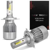 Par Lâmpadas Ultra LED Full H4 6000K 12V e 24V 25W 8000LM Efeito Xênon Carro Caminhão com Canceller - Tay tech