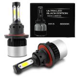 Par Lâmpadas Ultra LED H13 6000K 36W 9000 Lúmens 12V Efeito Xênon Aplicação Farol Carro - Onnix