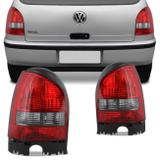 Par Lanterna Traseira Gol G3 1999 2000 2001 2002 2003 2004 2005 Bicolor Fumê - Prime