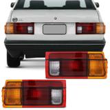 Par Lanterna Traseira Voyage 1984 1985 1986 1987 1988 1989 1990 Tricolor Friso Preto - Prime