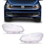 Par Lente Farol Gol Voyage G6 2013 2014 2015 2016 Saveiro G6 2014 2015 2016 Foco Duplo Transparente - Rufato