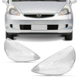 Par Lente Farol Honda Fit 2003 2004 2005 2006 2007 2008 Transparente - Prime
