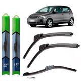 Par palheta limpador para-brisa fox 2003 2004 2005 2006 2007 2008 2009 2010 2011 2012 2013 2014 2015 soft silicone - Tech one